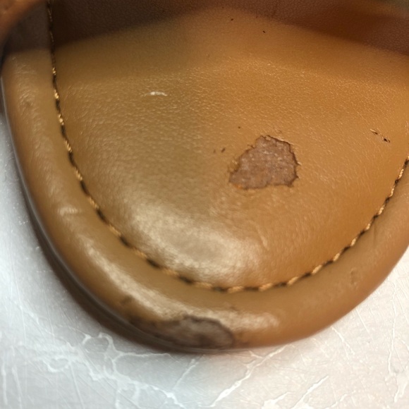 Coach Studded Tan Sandal. Size 7. Gold accents. - Picture 11 of 12